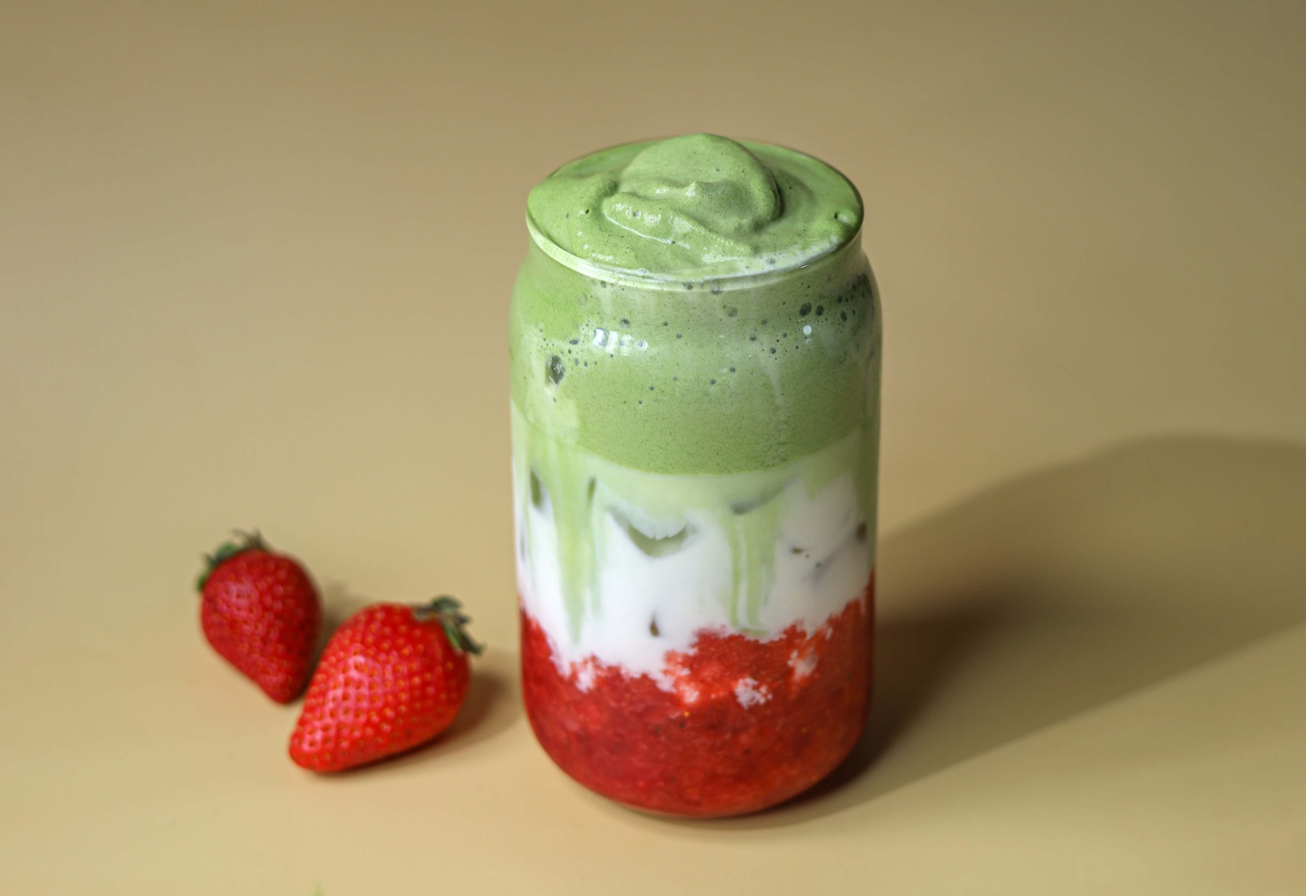 Strawberry Matcha Latte